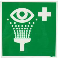 Painel fotoluminescente – Enxaguamento dos olhos – Rígido