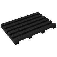 Plataforma gradeada antiderrapante e antifadiga Heronair em PVC reciclado – rolo – Plastex