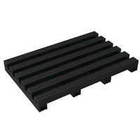 Plataforma gradeada antiderrapante e antifadiga Heronair em PVC reciclado – metro linear – Plastex