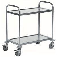 Carro em inox – 2 plataformas – capacidade de 100 kg