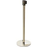 Poste cromado com correia, Ambiente de utilização: Interior, Correia cor: Preto, Correia Comp.: 5 m