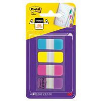 4 distribuidores de mini marcadores de páginas rígidos sortidos – Post-it®