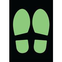 Autocolante para solo - 2 pegadas fotoluminescentes