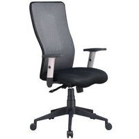 Cadeira de escritório ergonómica com espaldar alto Penelope – tecido – Manutan