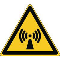 Painel de perigo triangular – Radiação não ionizante – rígido
