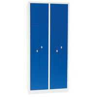 Cacifo com porta em L em metal – 2 colunas e 4 compartimentos – com base - Manutan Expert