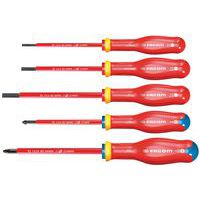 Conjunto de 5 chave de fendas Protwist® Borneo Slim com isolamento de 1000 V