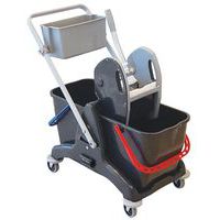 Carro de lavagem com espremedor – 2 x 15 L – Manutan Expert