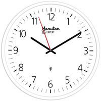 Relógio de parede analógico controlado por rádio Ø 35 cm - Manutan Expert