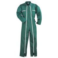 Fato de trabalho fecho de correr duplo - Verde