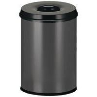 Caixote de lixo Manutan – 20 L a 110 L – Preto ou cinza
