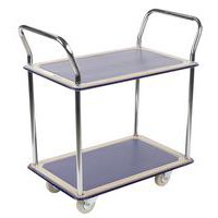 Carro de 2 plataformas - Capacidade: 120 kg - Manutan Expert