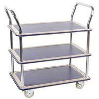 Carro de 3 plataformas - Capacidade de 120 kg - Manutan Expert
