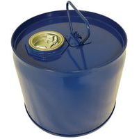 Bidão de aço, 6 L, azul, com 2 bujões, interior envernizado, epóxi