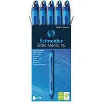 Esferográfica – Memo XB – azul/azul – 10 unid. – Schneider