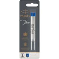 Recarga para esferográfica QuinkFlow – Ponta média – Conjunto de 2 – Parker