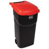 Contentor com tampa vermelha 100 L – Manutan Expert
