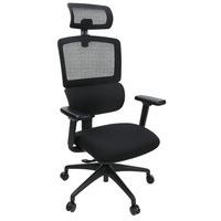 Cadeira de escritório ergonómica preta Eros
