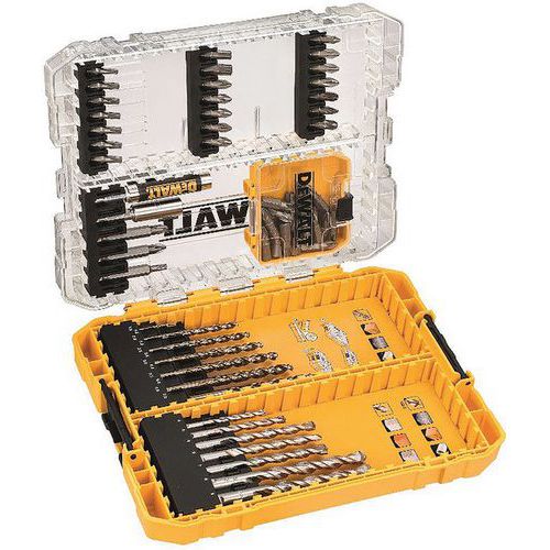 Caixa Toughcase™ betão e metal com 63 peças – Dewalt Caixa Toughcase™ betão e metal com 63 peças – Dewalt