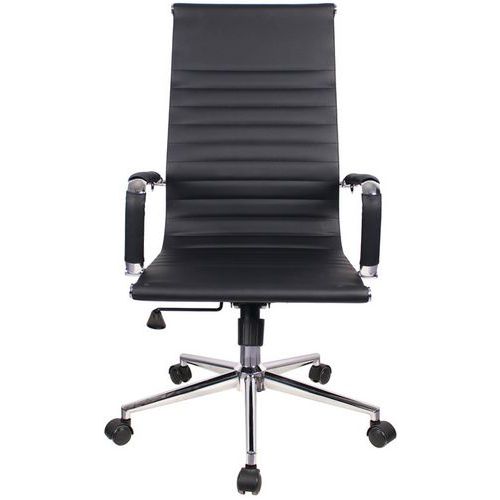 Cadeira de executivo Favora – preto – espaldar alto em PU Cadeira de executivo Favora – preto – espaldar alto em PU