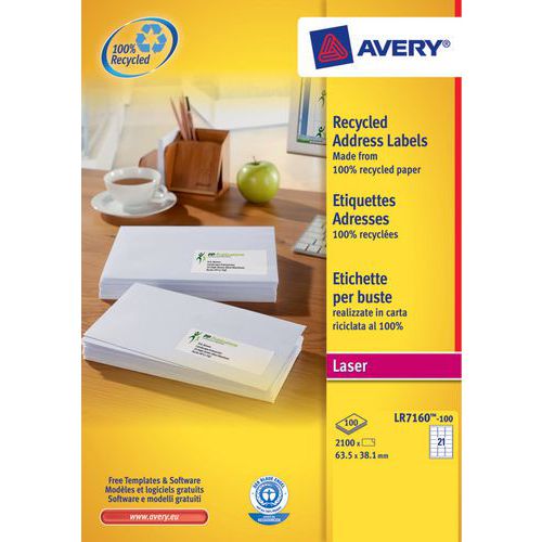 Etiqueta de endereço Ultragrip – Impressão a laser Etiqueta de endereço Ultragrip – Impressão a laser