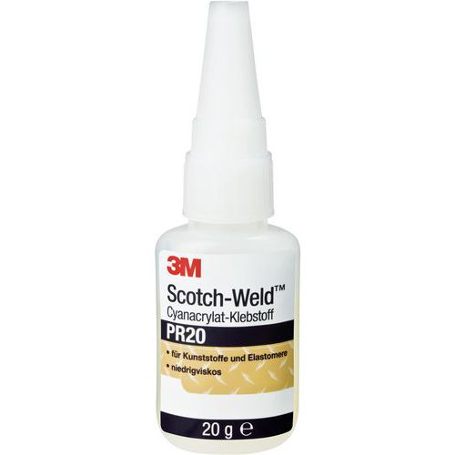 Cola Cianoacrilato Scotch-Weld™ - Plásticos e borrachas Cola Cianoacrilato Scotch-Weld™ - Plásticos e borrachas