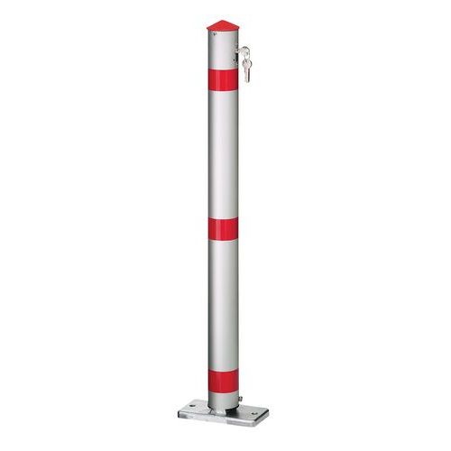 Poste de estacionamento - Com placa - Rebatível Poste de estacionamento - Com placa - Rebatível