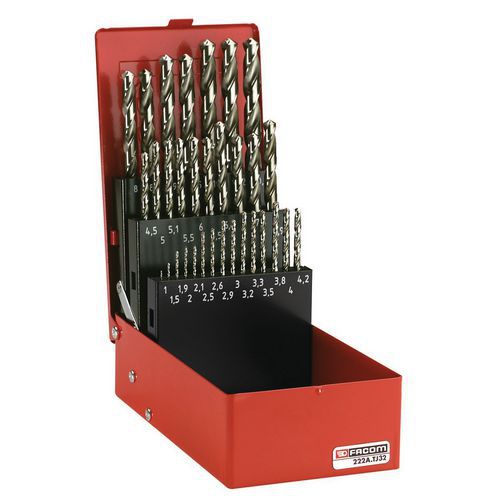 Composição de 32 brocas para metal Composição de 32 brocas para metal