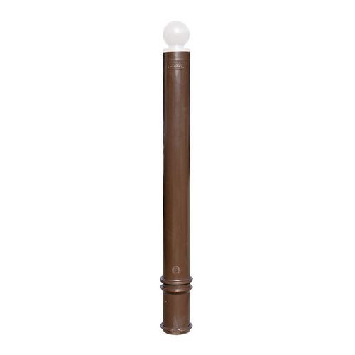 Poste com memória de forma - Cabeça esférica branca PMR - De chumbar - Ø 80 mm Poste com memória de forma - Cabeça esférica branca PMR - De chumbar - Ø 80 mm