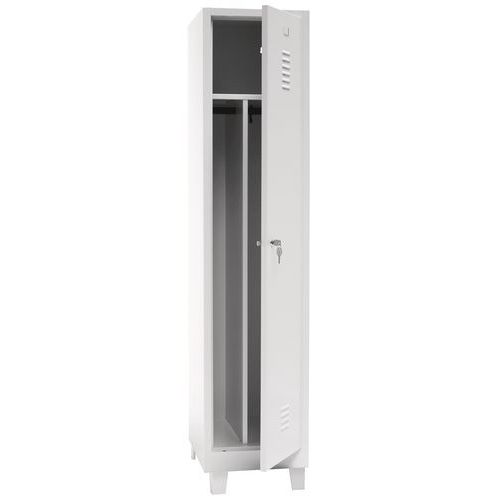Cacifo para indústria suja – com ferrolho – largura: 400 mm – com pés – Manutan Cacifo para indústria suja – com ferrolho – largura: 400 mm – com pés – Manutan