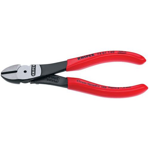 Alicate de corte diagonal de grande desmultiplicação - 140 mm Alicate de corte diagonal de grande desmultiplicação - 140 mm