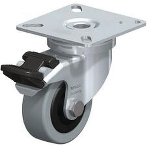 Rodízio com placa - Capacidade de 40 a 70 kg - Giratório com travão Rodízio com placa - Capacidade de 40 a 70 kg - Giratório com travão