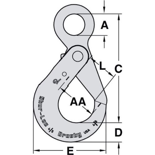 A = Largura útilB = Altura útilC = Altura totalD = Altura da baseE = Largura totalH = ∅AA = Gancho ∅L = Abertura A = Largura útilB = Altura útilC = Altura totalD = Altura da baseE = Largura totalH = ∅AA = Gancho ∅L = Abertura