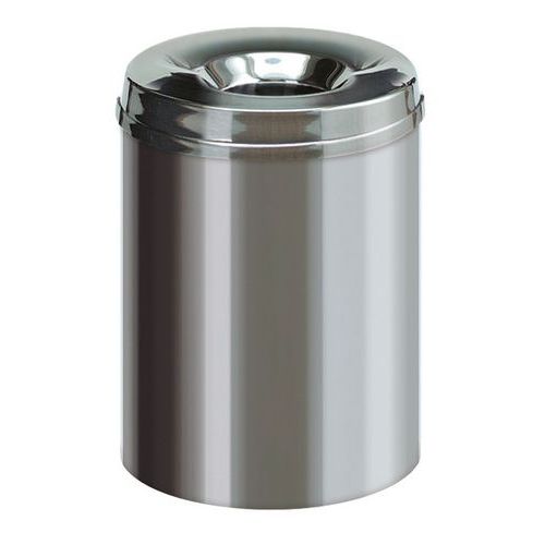 Caixote de lixo para papel antifogo em inox – 15 L a 50 L Caixote de lixo para papel antifogo em inox – 15 L a 50 L