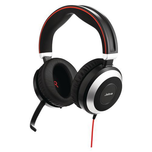 Auricular Jabra Evolve - 80 UC Duo Auricular Jabra Evolve - 80 UC Duo