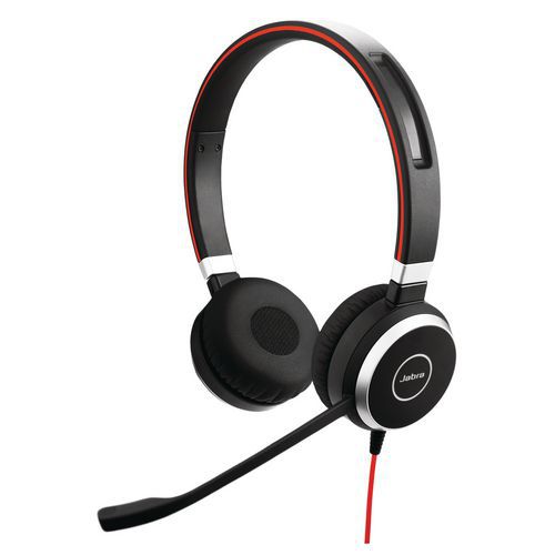 Auricular Jabra Evolve - 40 UC e MS Duo Auricular Jabra Evolve - 40 UC e MS Duo