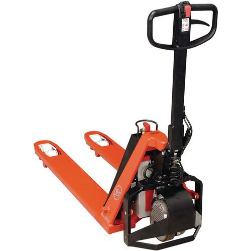 Porta-paletes semielétrico ergonómico Toyota – 1000 kg – Garfo: 1150 mm