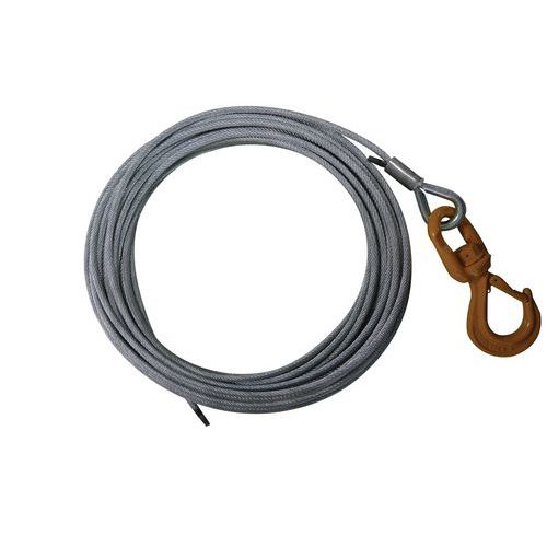 Kit cabo + gancho para guinchos de elevação Kit cabo + gancho para guinchos de elevação