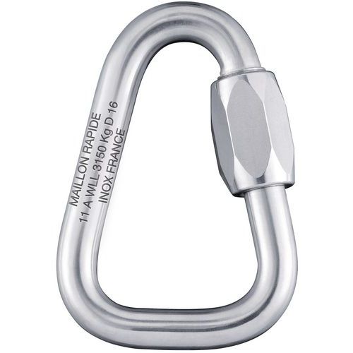 Elo rápido em aço zincado - Série delta - Capacidade 100 a 2600 kg Elo rápido em aço zincado - Série delta - Capacidade 100 a 2600 kg
