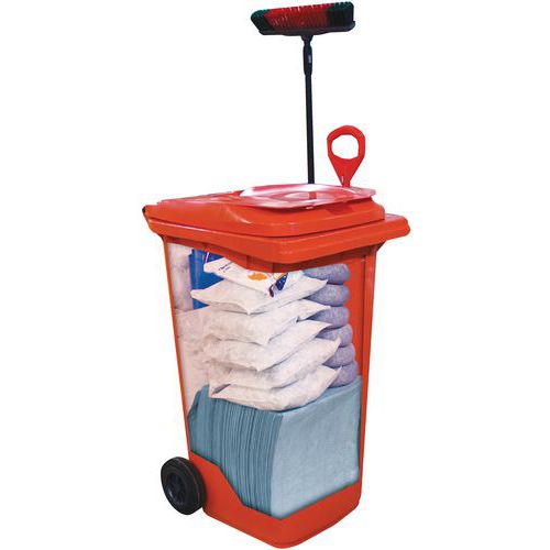 Kit de absorventes em contentor móvel de 260 l Ikasorb® Kit de absorventes em contentor móvel de 260 l Ikasorb®