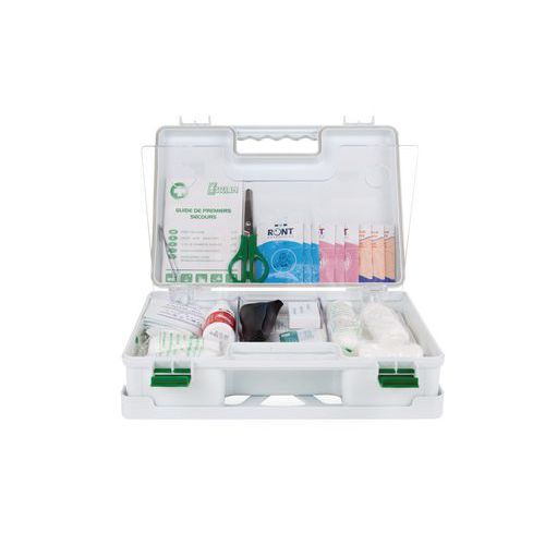 Maleta de primeiros socorros para 8 a 10 pessoas - ABS branco Maleta de primeiros socorros para 8 a 10 pessoas - ABS branco