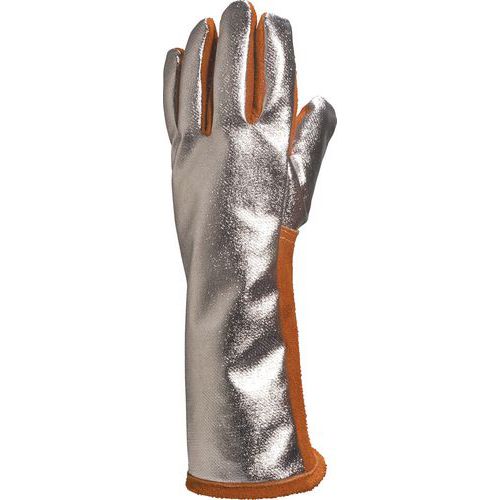 Luva de soldador pele crute dorso aluminizado Luva de soldador pele crute dorso aluminizado