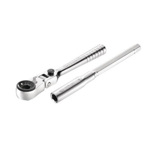 Roquete compacto com cabeça flexível a 180° de 1/4'' Roquete compacto com cabeça flexível a 180° de 1/4''