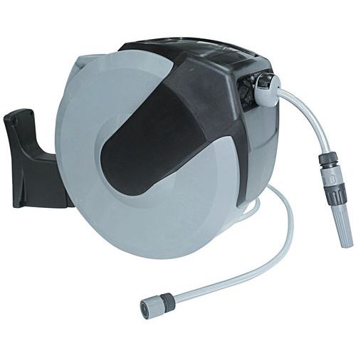 Desenrolador automático de parede equipado – Mangueira de rega de 15 a 25 m Desenrolador automático de parede equipado – Mangueira de rega de 15 a 25 m