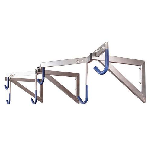 Suporte para bicicletas de parede suspenso – 6 lugares – Manutan Suporte para bicicletas de parede suspenso – 6 lugares – Manutan