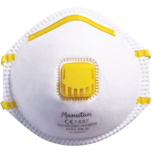 Semimáscara respiratória tipo concha de utilização única FFP1 - Manutan Semimáscara respiratória tipo concha de utilização única FFP1 - Manutan