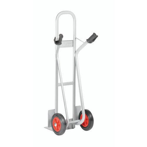 Porta-cargas em aço - Rodas em borracha - Aba fixa - Capacidade de 350 kg Porta-cargas em aço - Rodas em borracha - Aba fixa - Capacidade de 350 kg