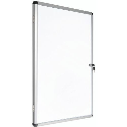 Vitrina de interior Manutan de 1 porta – fundo em alumínio – porta em vidro Vitrina de interior Manutan de 1 porta – fundo em alumínio – porta em vidro