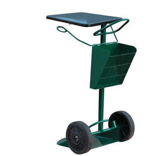Carro de recolha de lixo com suporte para saco do lixo 150 L Carro de recolha de lixo com suporte para saco do lixo 150 L
