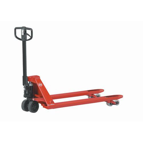 Porta-paletes manual Toyota 2300 kg com travão de estacionamento - Garfo: 1830 mm Porta-paletes manual Toyota 2300 kg com travão de estacionamento - Garfo: 1830 mm